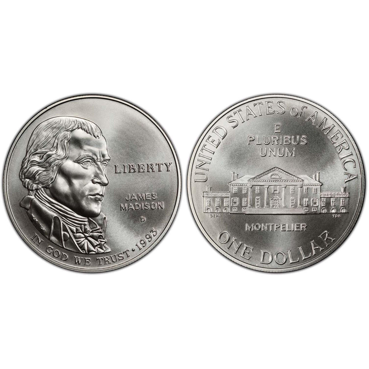 1993 Bill of Rights Dollar Brilliant Uncirculated