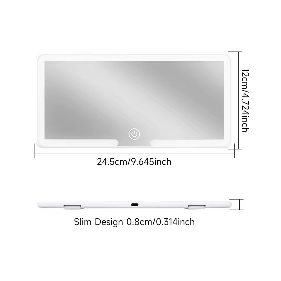 Universal Sun Visor Vanity Mirror