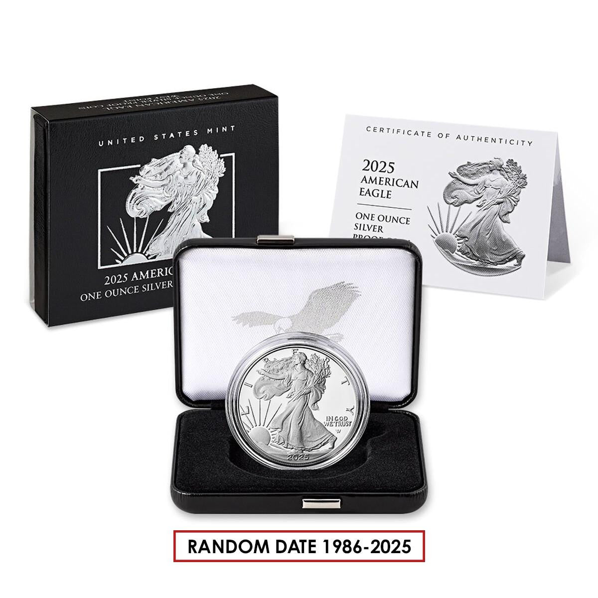 1oz American Proof Silver Eagle (Random Date 1986-2025)